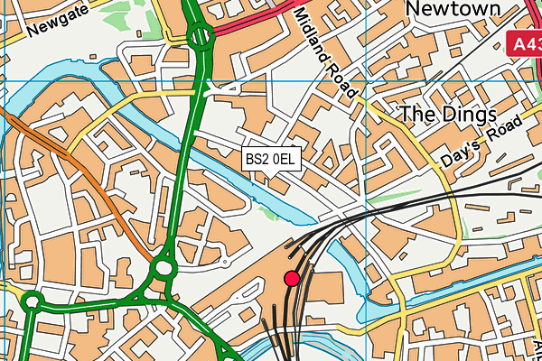 BS2 0EL map - OS VectorMap District (Ordnance Survey) BS2 0EL map - OS VectorMap District (Ordnance Survey)