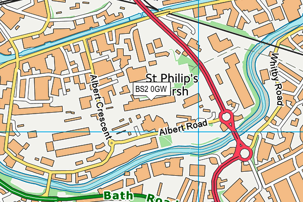 BS2 0GW map - OS VectorMap District (Ordnance Survey) BS2 0GW map - OS VectorMap District (Ordnance Survey)