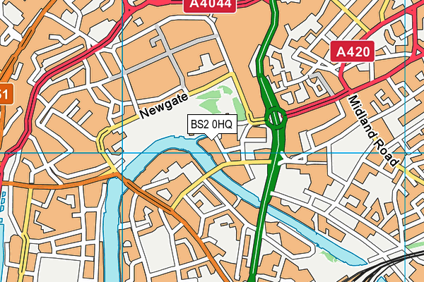 BS2 0HQ map - OS VectorMap District (Ordnance Survey) BS2 0HQ map - OS VectorMap District (Ordnance Survey)