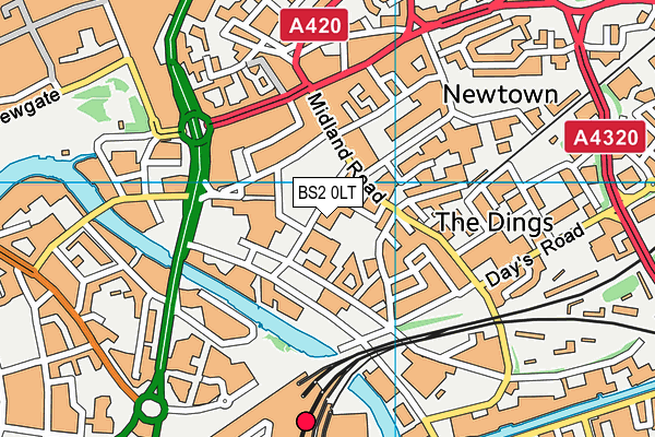 BS2 0LT map - OS VectorMap District (Ordnance Survey) BS2 0LT map - OS VectorMap District (Ordnance Survey)
