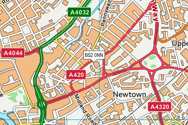 BS2 0NN map - OS VectorMap District (Ordnance Survey) BS2 0NN map - OS VectorMap District (Ordnance Survey)