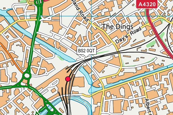 BS2 0QT map - OS VectorMap District (Ordnance Survey) BS2 0QT map - OS VectorMap District (Ordnance Survey)