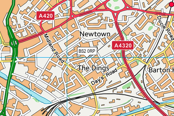 BS2 0RP map - OS VectorMap District (Ordnance Survey) BS2 0RP map - OS VectorMap District (Ordnance Survey)