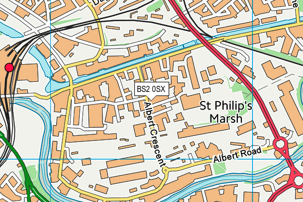 BS2 0SX map - OS VectorMap District (Ordnance Survey) BS2 0SX map - OS VectorMap District (Ordnance Survey)