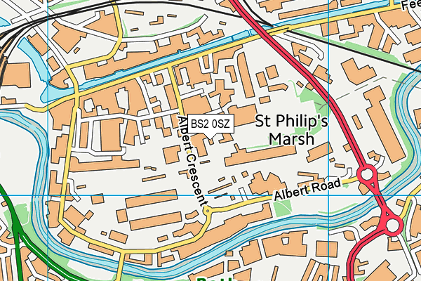 BS2 0SZ map - OS VectorMap District (Ordnance Survey) BS2 0SZ map - OS VectorMap District (Ordnance Survey)