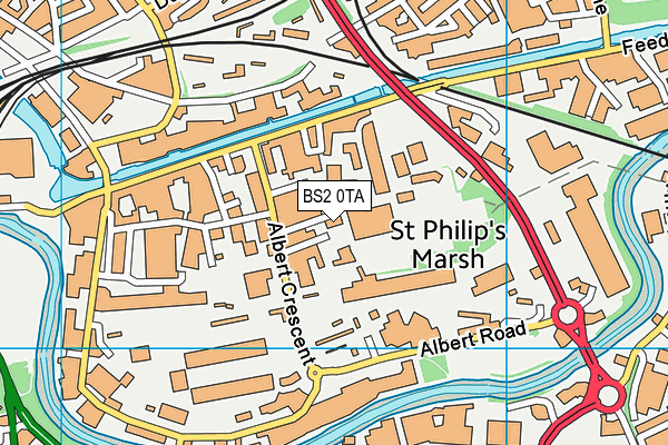 BS2 0TA map - OS VectorMap District (Ordnance Survey) BS2 0TA map - OS VectorMap District (Ordnance Survey)