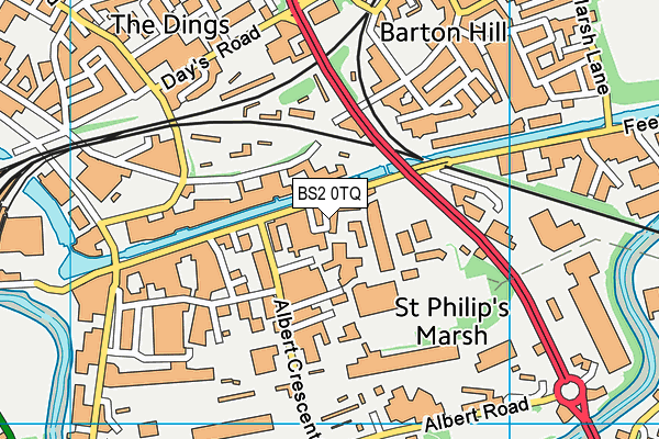BS2 0TQ map - OS VectorMap District (Ordnance Survey) BS2 0TQ map - OS VectorMap District (Ordnance Survey)