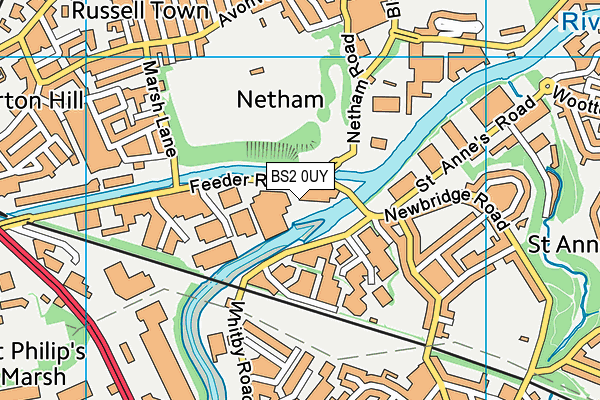 BS2 0UY map - OS VectorMap District (Ordnance Survey) BS2 0UY map - OS VectorMap District (Ordnance Survey)