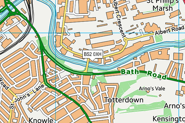 BS2 0XH map - OS VectorMap District (Ordnance Survey) BS2 0XH map - OS VectorMap District (Ordnance Survey)