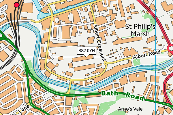 BS2 0YH map - OS VectorMap District (Ordnance Survey) BS2 0YH map - OS VectorMap District (Ordnance Survey)
