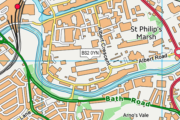 BS2 0YN map - OS VectorMap District (Ordnance Survey) BS2 0YN map - OS VectorMap District (Ordnance Survey)