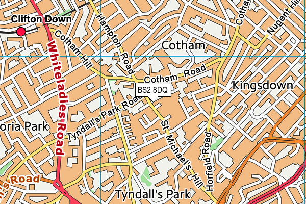 BS2 8DQ map - OS VectorMap District (Ordnance Survey) BS2 8DQ map - OS VectorMap District (Ordnance Survey)