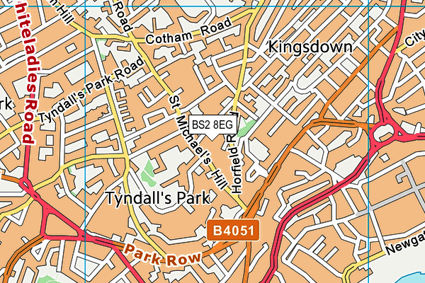 BS2 8EG map - OS VectorMap District (Ordnance Survey) BS2 8EG map - OS VectorMap District (Ordnance Survey)