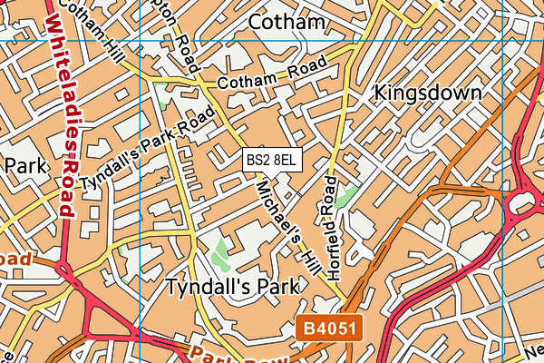 BS2 8EL map - OS VectorMap District (Ordnance Survey) BS2 8EL map - OS VectorMap District (Ordnance Survey)