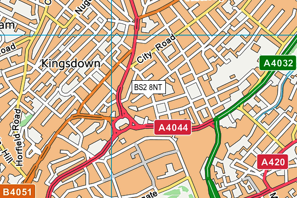 BS2 8NT map - OS VectorMap District (Ordnance Survey) BS2 8NT map - OS VectorMap District (Ordnance Survey)