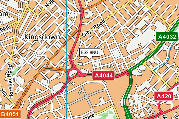 BS2 8NU map - OS VectorMap District (Ordnance Survey) BS2 8NU map - OS VectorMap District (Ordnance Survey)