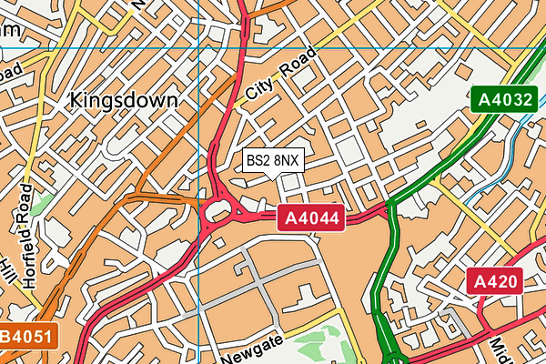 BS2 8NX map - OS VectorMap District (Ordnance Survey)