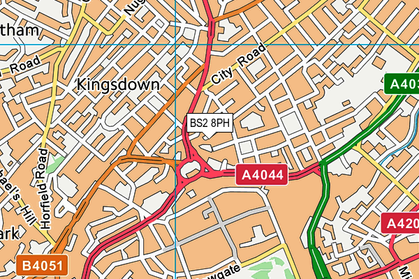 BS2 8PH map - OS VectorMap District (Ordnance Survey) BS2 8PH map - OS VectorMap District (Ordnance Survey)