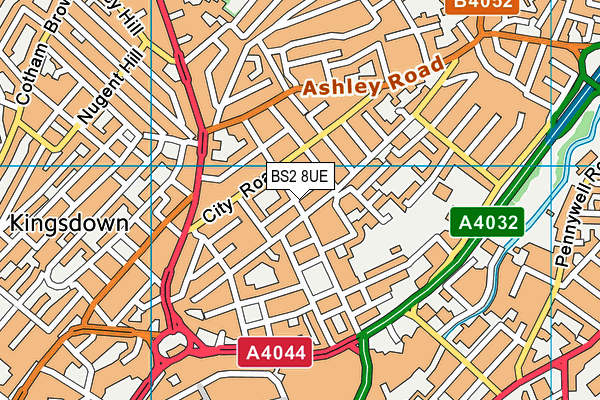BS2 8UE map - OS VectorMap District (Ordnance Survey) BS2 8UE map - OS VectorMap District (Ordnance Survey)