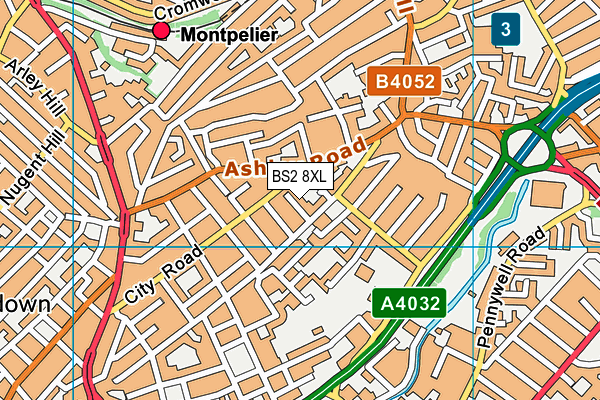 BS2 8XL map - OS VectorMap District (Ordnance Survey) BS2 8XL map - OS VectorMap District (Ordnance Survey)