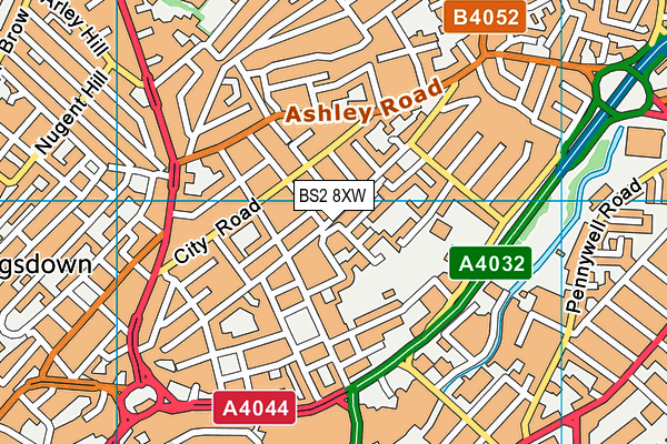 BS2 8XW map - OS VectorMap District (Ordnance Survey) BS2 8XW map - OS VectorMap District (Ordnance Survey)