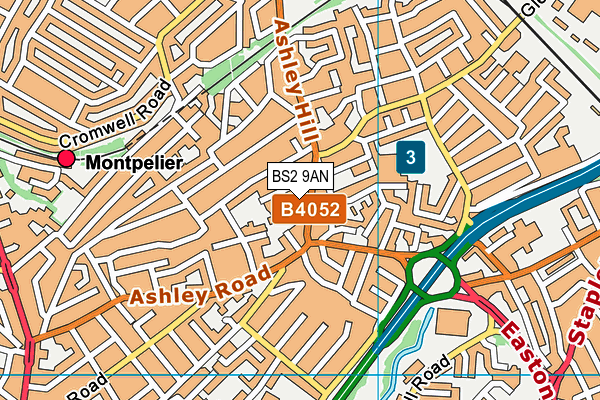 BS2 9AN map - OS VectorMap District (Ordnance Survey) BS2 9AN map - OS VectorMap District (Ordnance Survey)