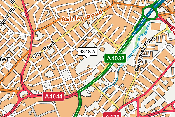 BS2 9JA map - OS VectorMap District (Ordnance Survey) BS2 9JA map - OS VectorMap District (Ordnance Survey)