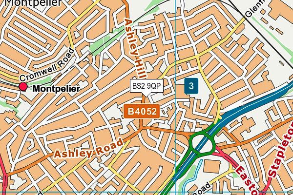 BS2 9QP map - OS VectorMap District (Ordnance Survey) BS2 9QP map - OS VectorMap District (Ordnance Survey)