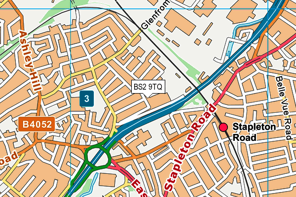 BS2 9TQ map - OS VectorMap District (Ordnance Survey) BS2 9TQ map - OS VectorMap District (Ordnance Survey)