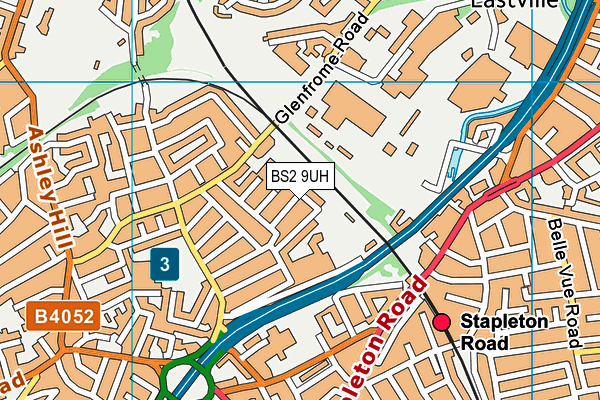 BS2 9UH map - OS VectorMap District (Ordnance Survey) BS2 9UH map - OS VectorMap District (Ordnance Survey)