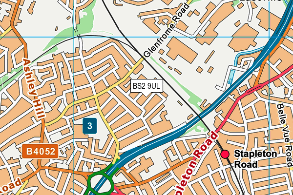 BS2 9UL map - OS VectorMap District (Ordnance Survey) BS2 9UL map - OS VectorMap District (Ordnance Survey)