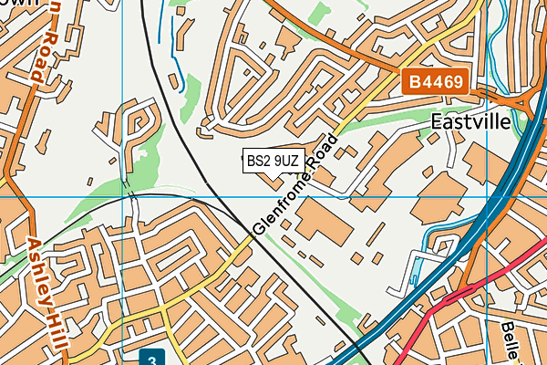 BS2 9UZ map - OS VectorMap District (Ordnance Survey) BS2 9UZ map - OS VectorMap District (Ordnance Survey)