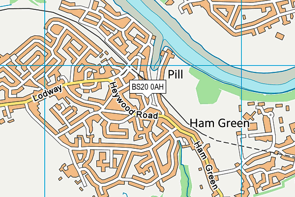 BS20 0AH map - OS VectorMap District (Ordnance Survey)