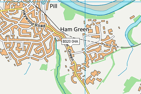 BS20 0HA map - OS VectorMap District (Ordnance Survey)