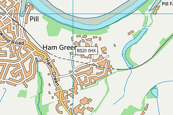 BS20 0HX map - OS VectorMap District (Ordnance Survey)