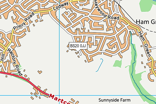 BS20 0JJ map - OS VectorMap District (Ordnance Survey) BS20 0JJ map - OS VectorMap District (Ordnance Survey)
