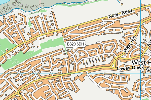 BS20 6DH map - OS VectorMap District (Ordnance Survey)