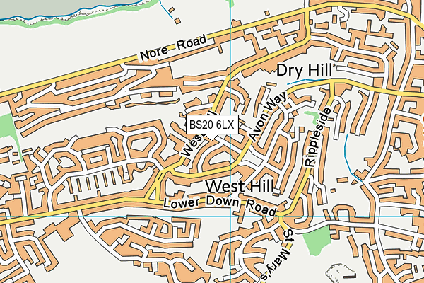 BS20 6LX map - OS VectorMap District (Ordnance Survey) BS20 6LX map - OS VectorMap District (Ordnance Survey)
