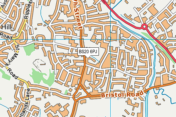 BS20 6PJ map - OS VectorMap District (Ordnance Survey) BS20 6PJ map - OS VectorMap District (Ordnance Survey)