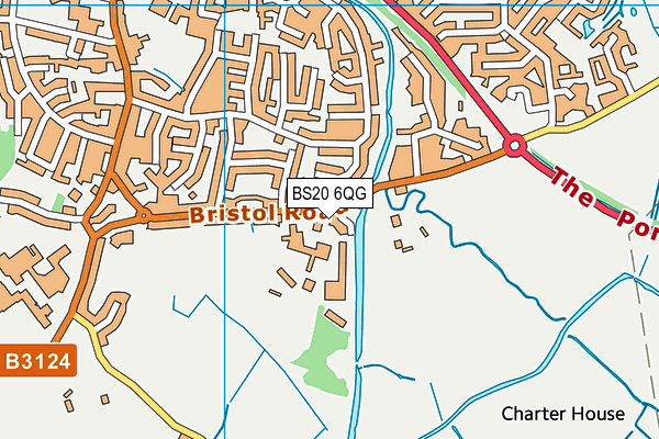 BS20 6QG map - OS VectorMap District (Ordnance Survey)