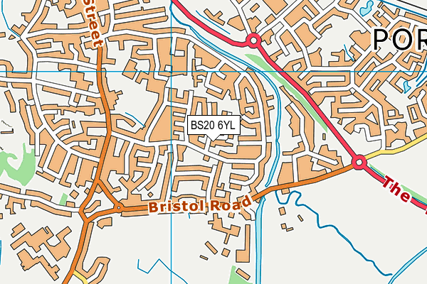 BS20 6YL map - OS VectorMap District (Ordnance Survey)