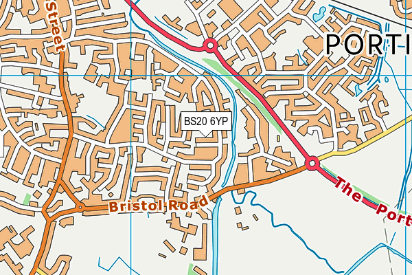 BS20 6YP map - OS VectorMap District (Ordnance Survey)