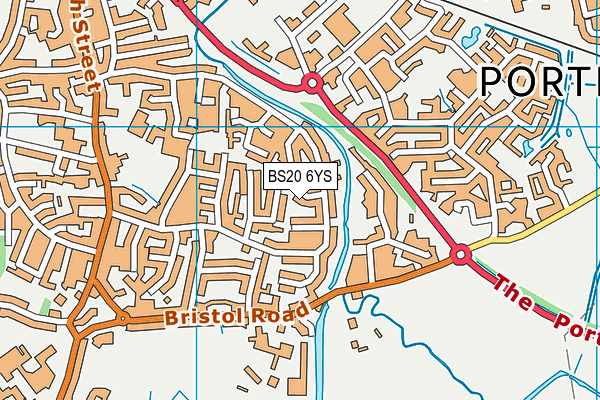 BS20 6YS map - OS VectorMap District (Ordnance Survey)