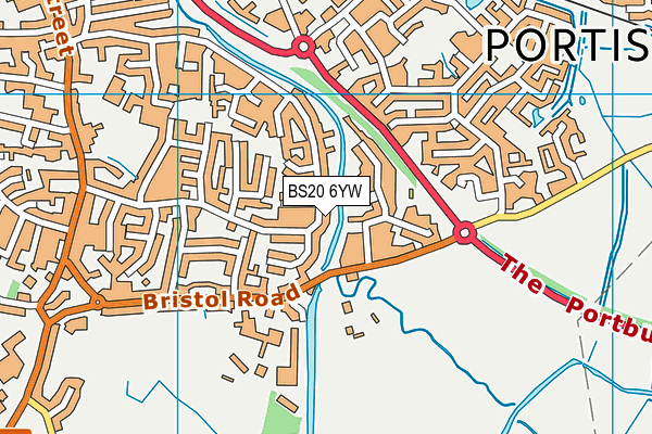 BS20 6YW map - OS VectorMap District (Ordnance Survey)