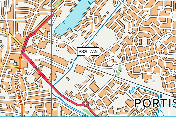 BS20 7AN map - OS VectorMap District (Ordnance Survey)