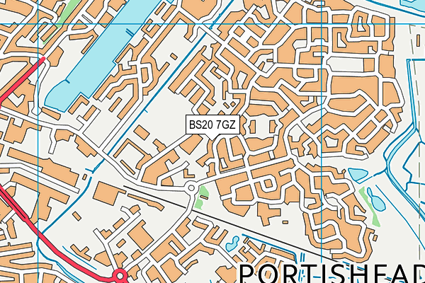 BS20 7GZ map - OS VectorMap District (Ordnance Survey)