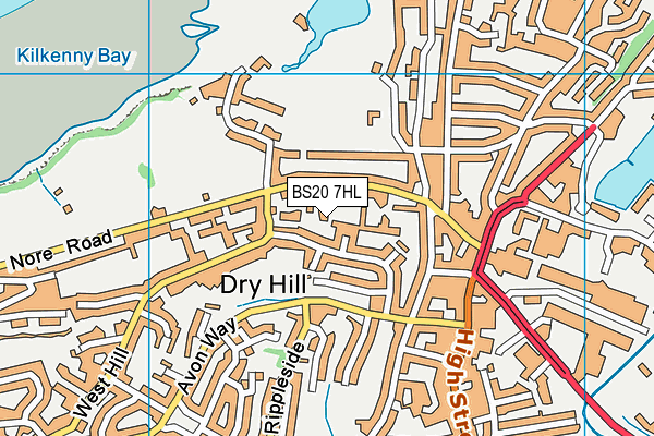 BS20 7HL map - OS VectorMap District (Ordnance Survey)