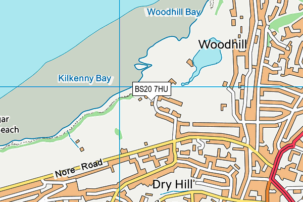 BS20 7HU map - OS VectorMap District (Ordnance Survey) BS20 7HU map - OS VectorMap District (Ordnance Survey)