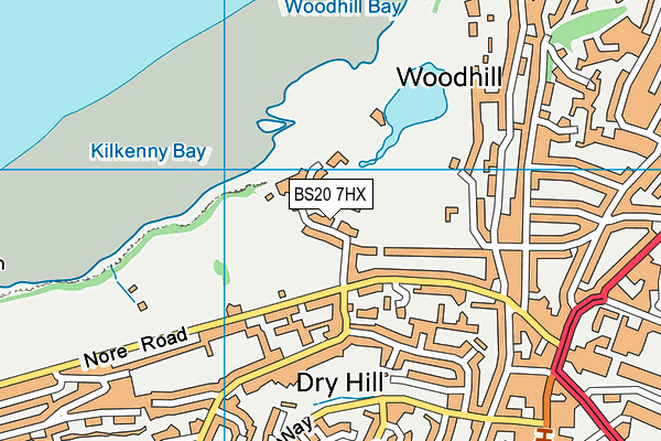 BS20 7HX map - OS VectorMap District (Ordnance Survey) BS20 7HX map - OS VectorMap District (Ordnance Survey)