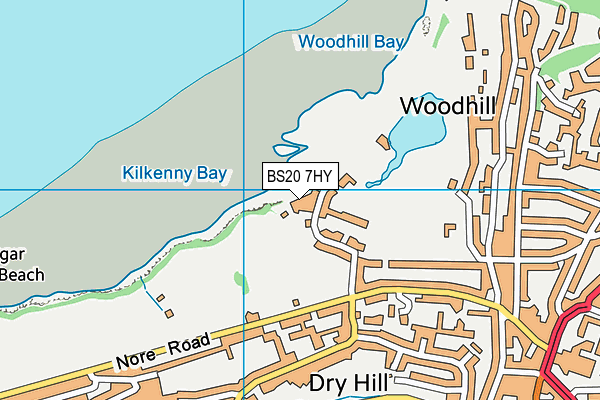 BS20 7HY map - OS VectorMap District (Ordnance Survey) BS20 7HY map - OS VectorMap District (Ordnance Survey)